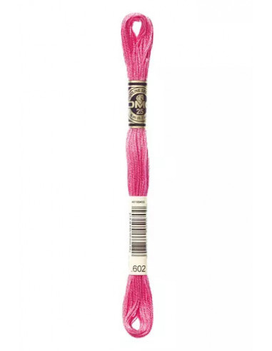 Fil à broder, Mouliné Spécial DMC Art 117, 8 m, Verveine rose (602)