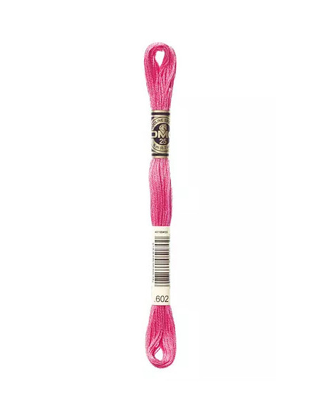 Fil à broder, Mouliné Spécial DMC Art 117, 8 m, Verveine rose (602)