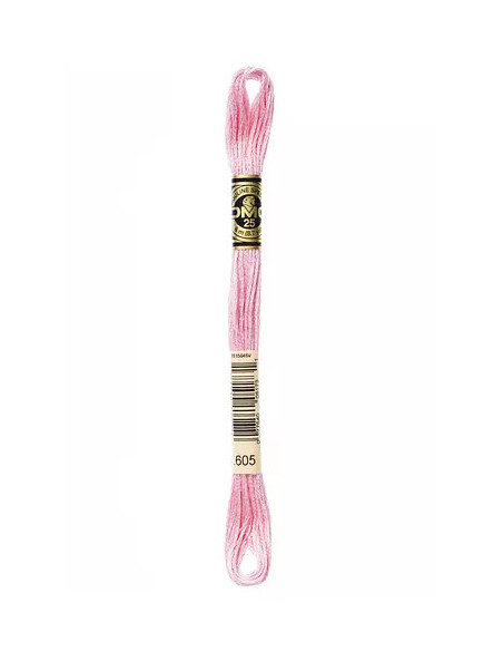 Fil à broder, Mouliné Spécial DMC Art 117, 8 m, Bouton de rose (605)
