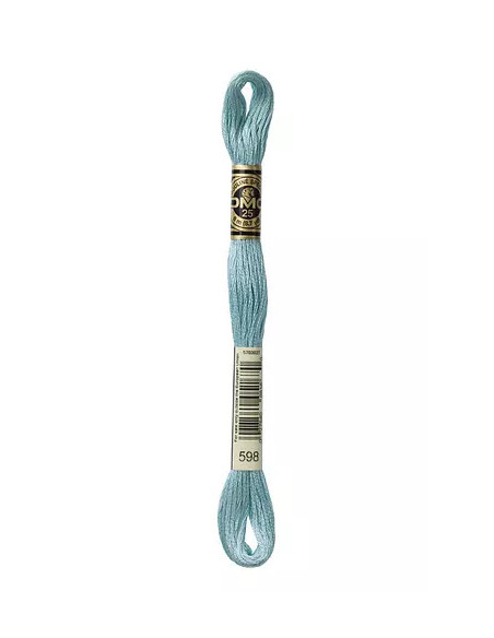 Fil à broder, Mouliné Spécial DMC Art 117, 8 m, Lagune turquoise (598)