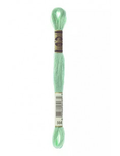 Fil à broder, Mouliné Spécial DMC Art 117, 8 m, Vert malachite clair (564)
