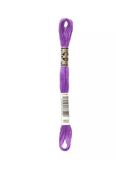 Fil à broder, Mouliné Spécial DMC Art 117, 8 m, Violette (552)