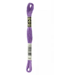 Fil à broder, Mouliné Spécial DMC Art 117, 8 m, Améthyste violette (553)