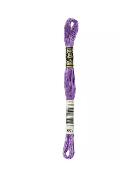 Fil à broder, Mouliné Spécial DMC Art 117, 8 m, Améthyste violette (553)