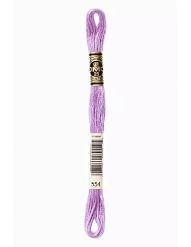 Fil à broder, Mouliné Spécial DMC Art 117, 8 m, Violet pastel (554)