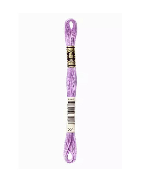 Fil à broder, Mouliné Spécial DMC Art 117, 8 m, Violet pastel (554)