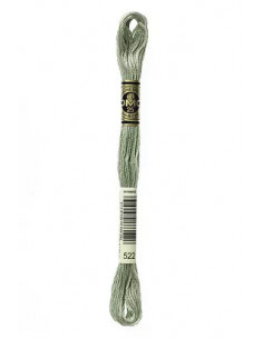 Fil à broder, Mouliné Spécial DMC Art 117, 100% Coton à longues fibres, double mercerisation, 8 m, Vert treillis (522)