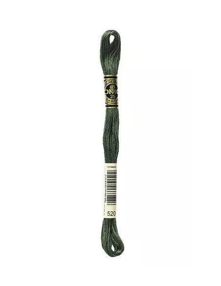 Fil à broder, Mouliné Spécial DMC Art 117, 8 m, Vert de gris (520)