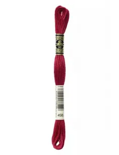 Fil à broder, Mouliné Spécial DMC Art 117, 8 m, Rouge-baiser (498)