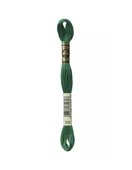 Fil à broder, Mouliné Spécial DMC Art 117, 8 m, Vert pinède (505)