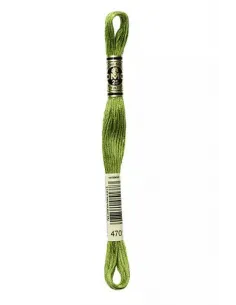 Fil à broder, Mouliné Spécial DMC Art 117, 8 m, Vert olive (470)