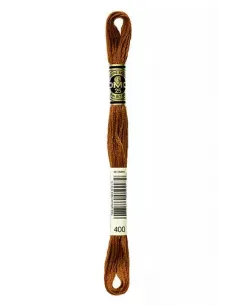 Fil à broder, Mouliné Spécial DMC Art 117, 8 m, Marron profond (400)
