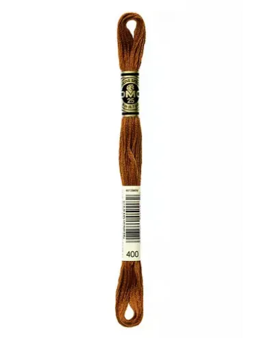 Fil à broder, Mouliné Spécial DMC Art 117, 8 m, Marron profond (400)