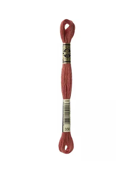 Fil à broder, Mouliné Spécial DMC Art 117, 8 m, Terre cuite rosé (356)