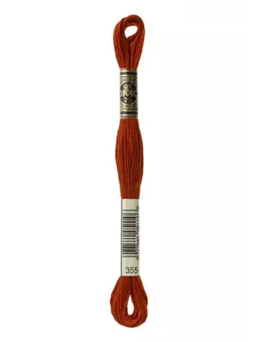 Fil à broder, Mouliné Spécial DMC Art 117, 8 m, Brun rouge (355)