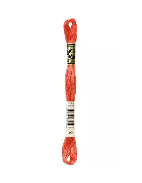 Fil à broder, Mouliné Spécial DMC Art 117, 8 m, Corail (351)