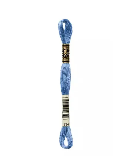 Fil à broder, Mouliné Spécial DMC Art 117, 8 m, Indigo clair (334)