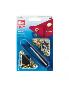 Bouton pression Anorak Prym 12 mm doré | Zephyr Tissus