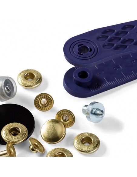 Bouton pression sans couture Anorak, 12mm, doré