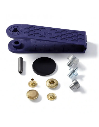 Bouton pression sans couture Anorak, 12mm, doré