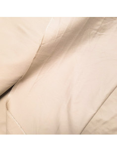 Satin de coton uni stretch, beige sable