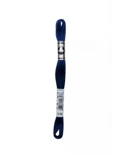 Fil à broder, Mouliné Spécial DMC Art 117, 8 m, Bleu indigo (336)
