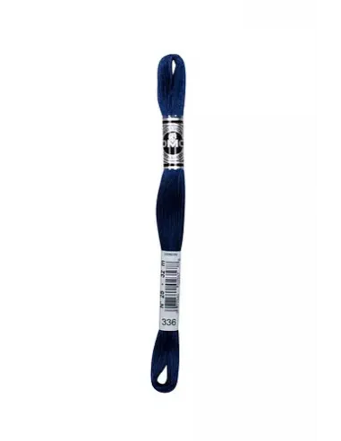 Fil à broder, Mouliné Spécial DMC Art 117, 8 m, Bleu indigo (336)