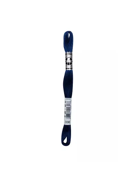 Fil à broder, Mouliné Spécial DMC Art 117, 8 m, Bleu indigo (336)