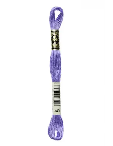 Fil à broder, Mouliné Spécial DMC Art 117, 8 m, Glycine violette (340)
