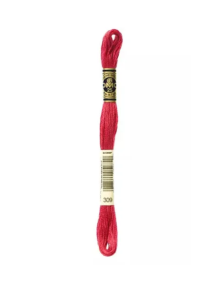 Fil à broder, Mouliné Spécial DMC Art 117, 8 m, Rose framboise écrasée (309)