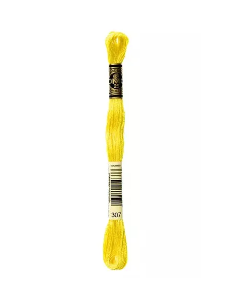 Fil à broder, Mouliné Spécial DMC Art 117, 8 m, Citron (307)