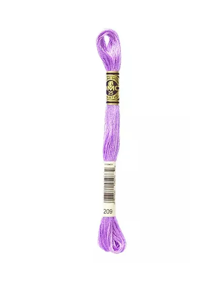 Fil à broder, Mouliné Spécial DMC Art 117, 8 m, Lilas (209)