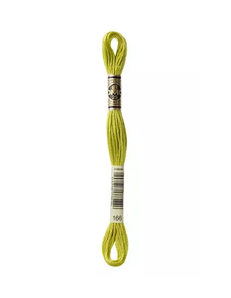 Fil à broder, Mouliné Spécial DMC Art 117, 8 m, Vert absinthe (166)