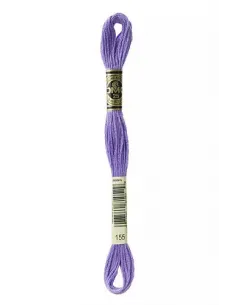 Fil à broder, Mouliné Spécial DMC Art 117, 8 m, Mauve métallique (155)