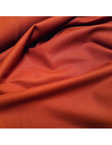 Tissu, Canvas Uni, Terra Cotta, Laize 140 cm, 100% Coton 322g/m²