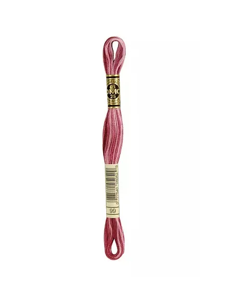 Fil à broder, Mouliné Spécial DMC Art 117, 8 m, Rose Redouté ombré (99)