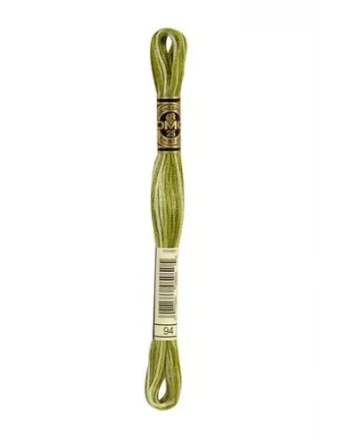 Fil à broder, Mouliné Spécial DMC Art 117, 8 m, Vert mousse ombré (94)