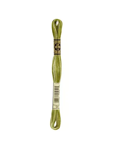 Fil à broder, Mouliné Spécial DMC Art 117, 8 m, Vert mousse ombré (94)