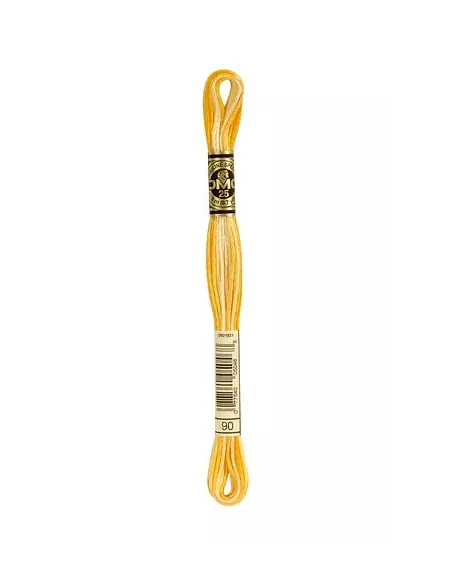 Fil à broder, Mouliné Spécial DMC Art 117, 8 m, Jaune soleil ombré (90)