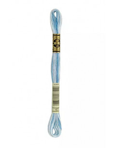 Fil à broder,Bleu layette ombré , 67