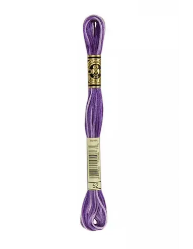 Fil à broder, Retors Mat DMC Art 89, 10 m, Parfums de violette ombré (52)
