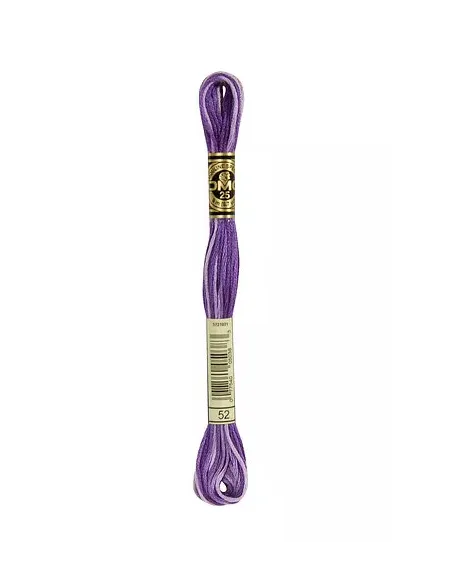 Fil à broder, Retors Mat DMC Art 89, 10 m, Parfums de violette ombré (52)