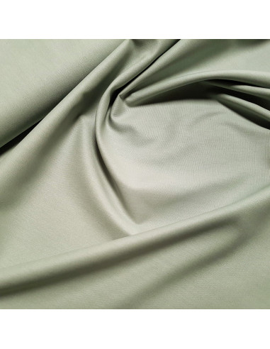 Tissu, Popeline de Coton Unie, Vert Pâle, Laize 150 cm, 100% Coton 130g/m²