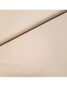 Popeline de coton unie, beige