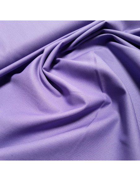 Tissu, Popeline de Coton Unie, Violet Intense, Laize 150 cm, 100% Coton 195g/m²
