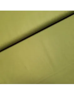 Tissu, Popeline de Coton Unie, Vert Olive, Laize 150 cm, 100% Coton 130g/m²
