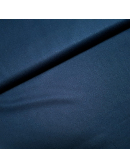 Popeline de coton unie, bleu marine