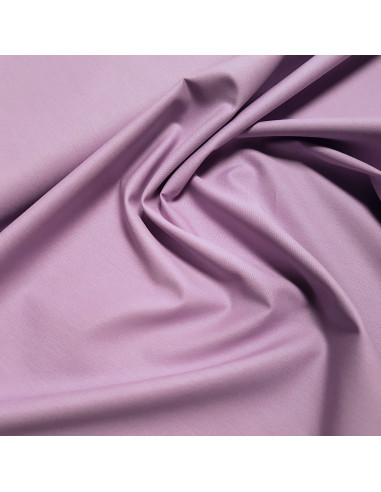Tissu, Popeline de Coton Unie, Mauve, Laize 150 cm, 100% Coton 130g/m²