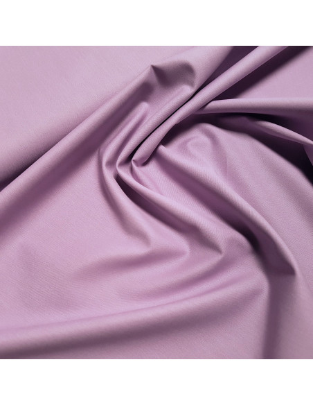 Tissu, Popeline de Coton Unie, Mauve, Laize 150 cm, 100% Coton 130g/m²