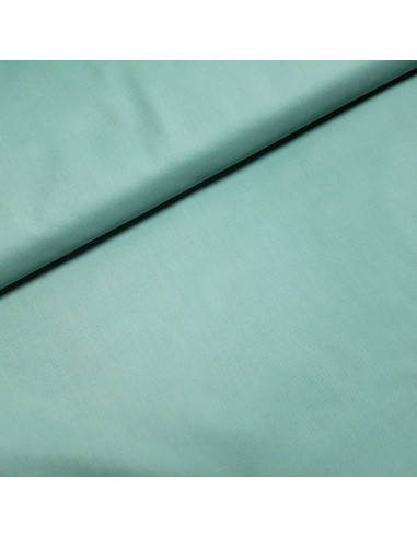 Tissu, Popeline de Coton Unie, Vert Menthe, Laize 150 cm, 100% Coton 195g/m²